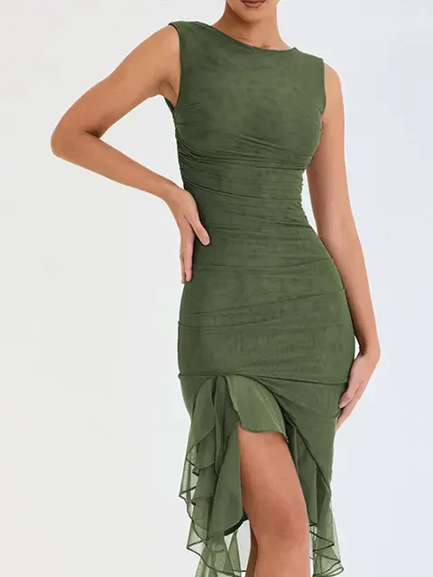 Rozz | Midi-Kleid mit Rüschen - Image 6