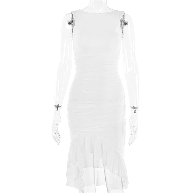 Rozz | Midi-Kleid mit Rüschen - Image 8