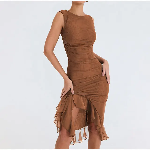 Rozz | Midi-Kleid mit Rüschen - Image 9