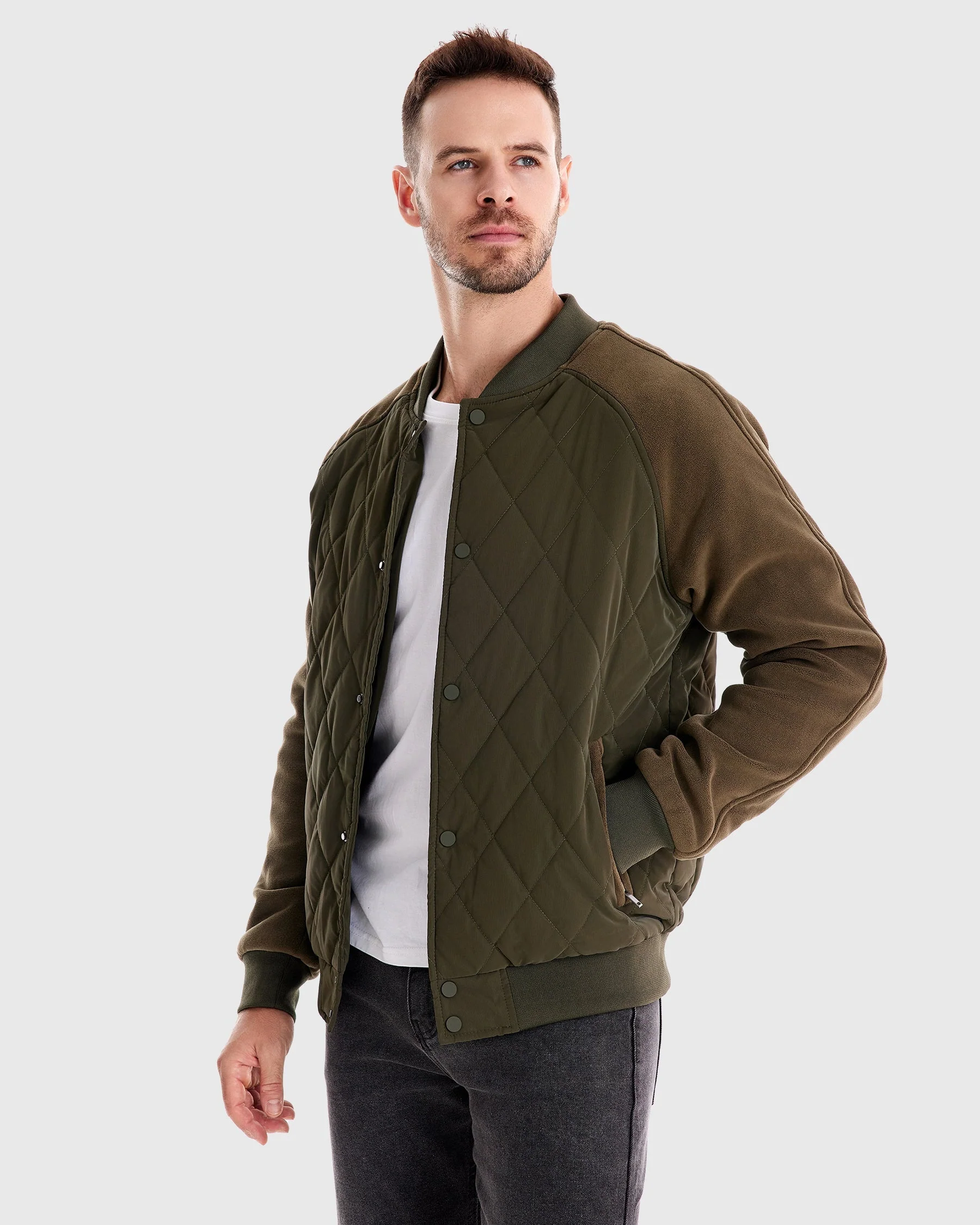 Ruben | Panelled Hybrid Bomberjacke - Image 11