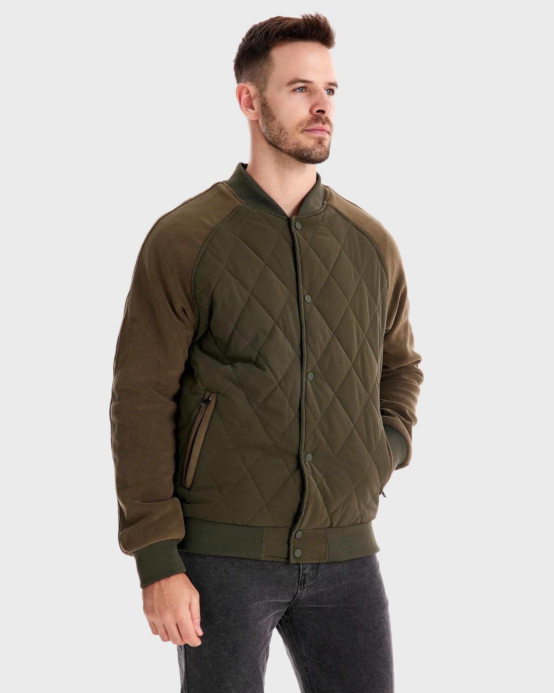 Ruben | Panelled Hybrid Bomberjacke - Image 13