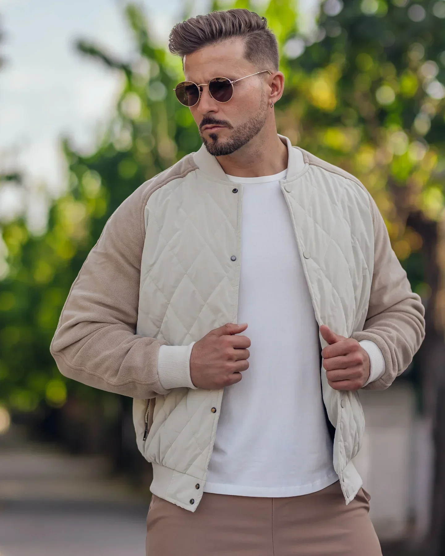 Ruben | Panelled Hybrid Bomberjacke - Image 31