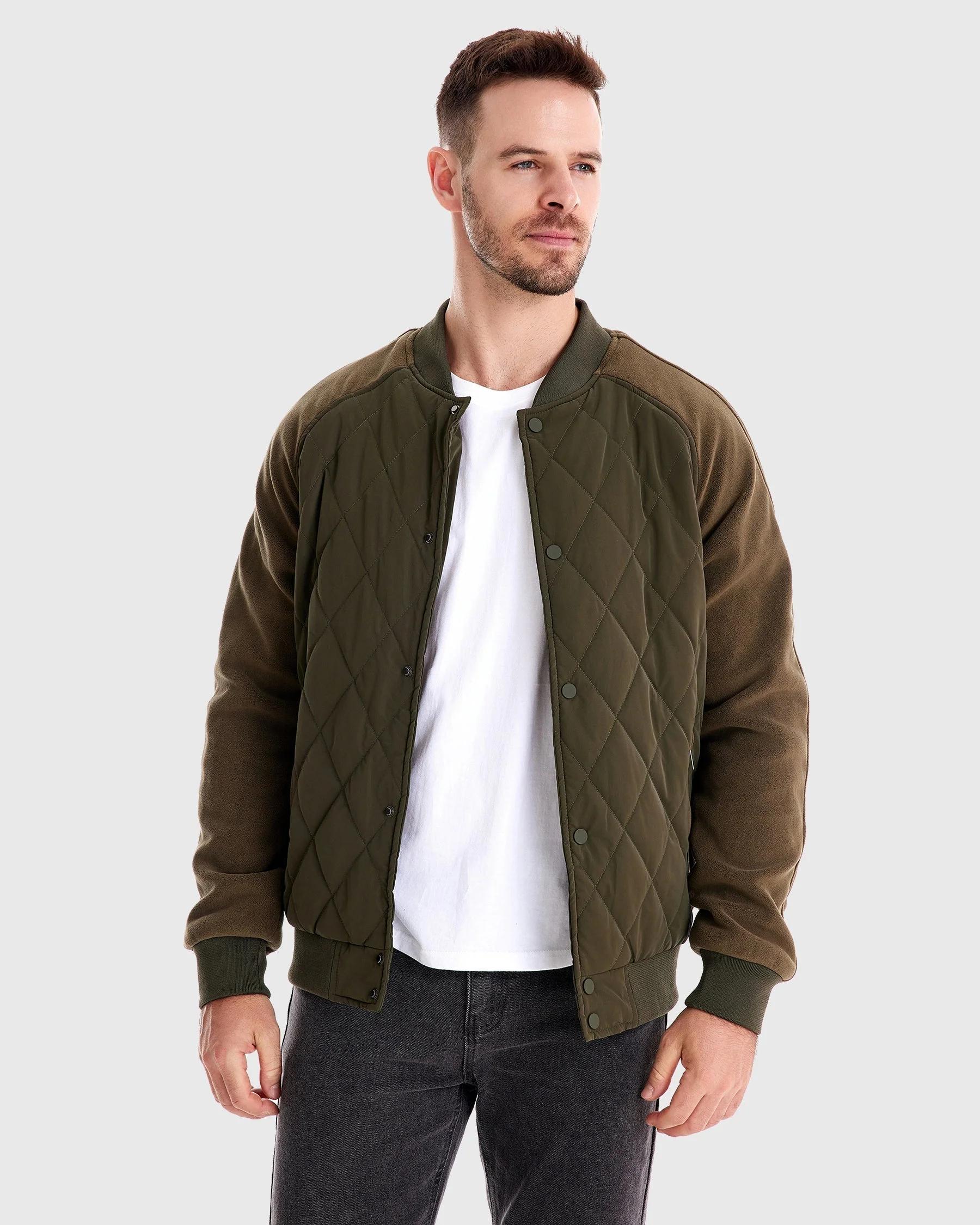 Ruben | Panelled Hybrid Bomberjacke - Image 32