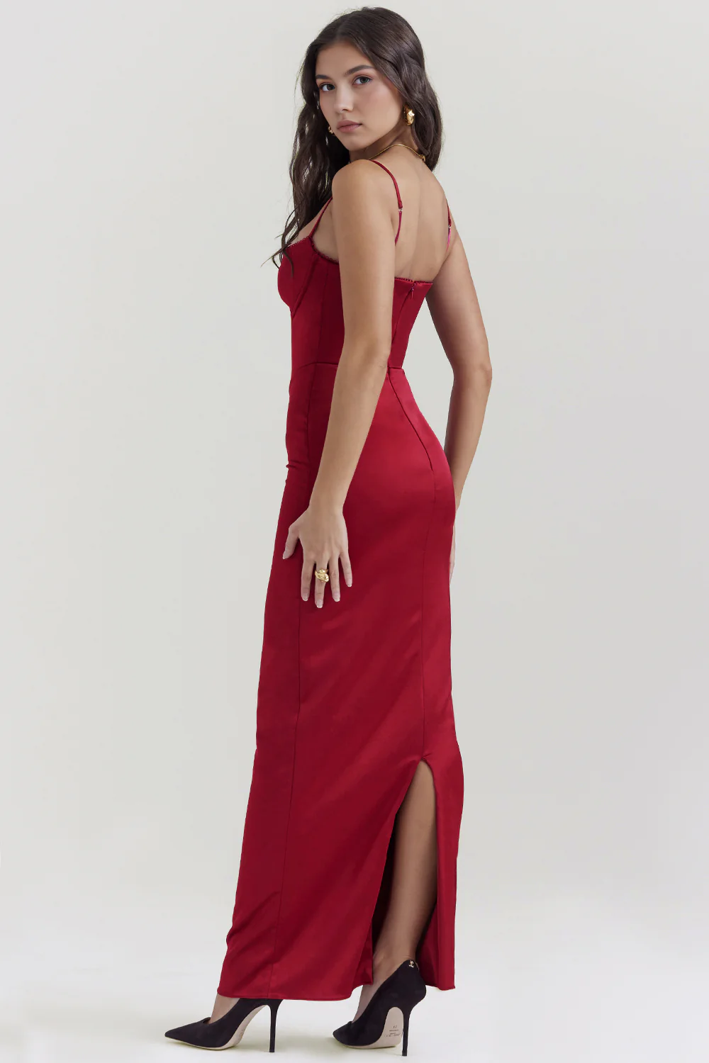 RUBINA - Satinkleid - Image 2