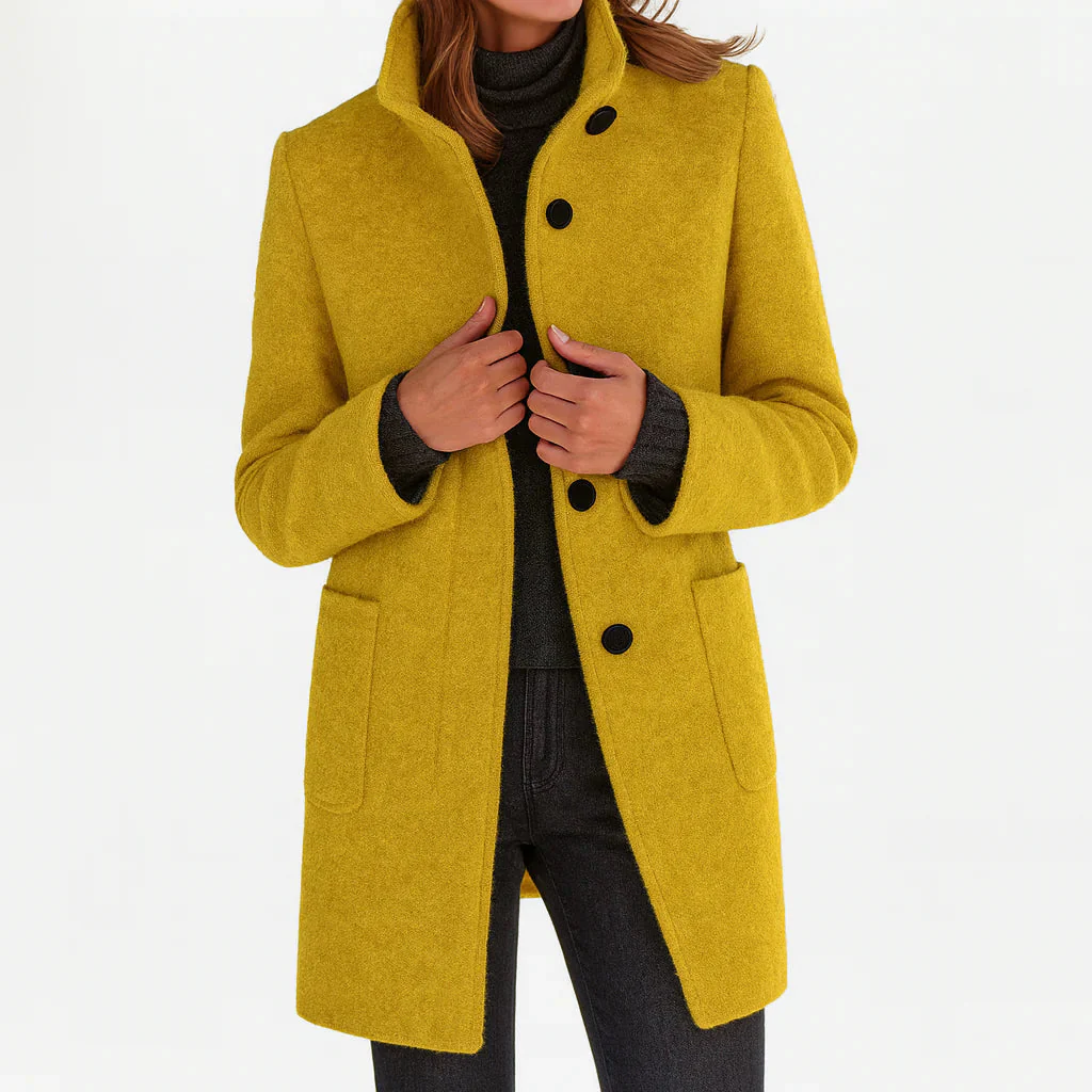 Ruby – Eleganter Kurzmantel mit Stehkragen Damen - Image 11