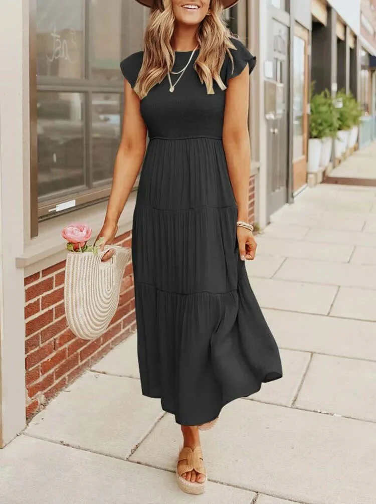 Ruby | Elegantes und fließendes Midikleid in A-Linie für Frauen - Image 8