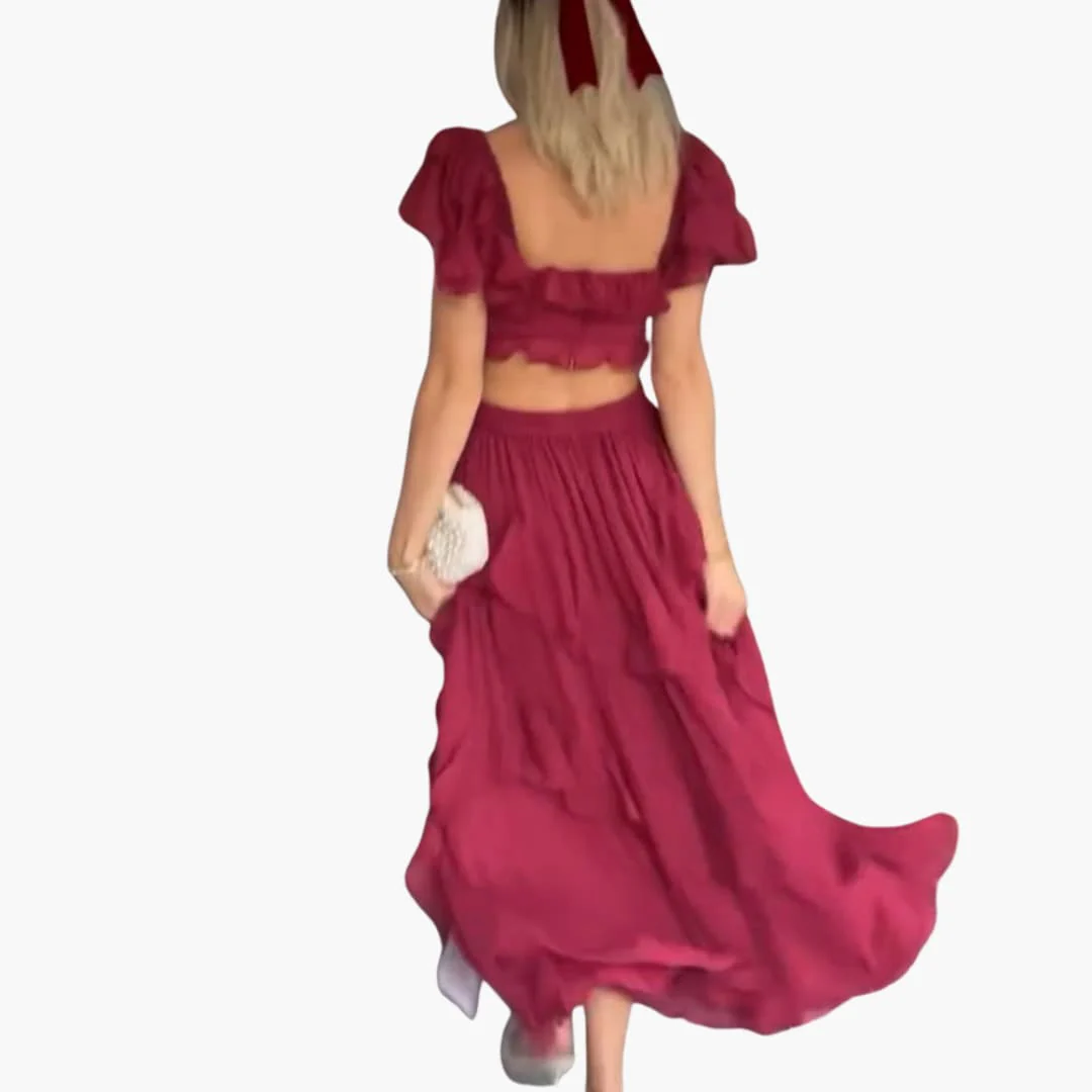 Rückenfreies Kleid - Für Damen mit Rüschenärmeln & Stil - Image 6