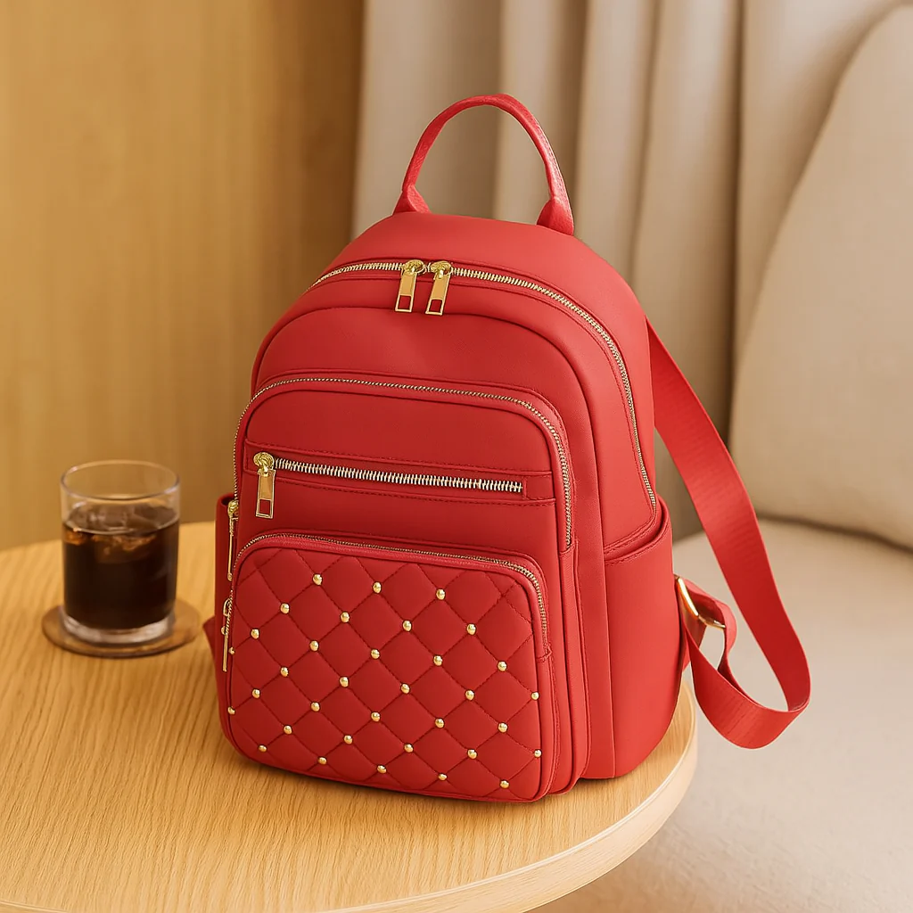 Rucksack im lässigen Stil mit großem Fassungsvermögen – leicht und robust mit verstellbarem Riemen und mehreren Taschen - Image 5