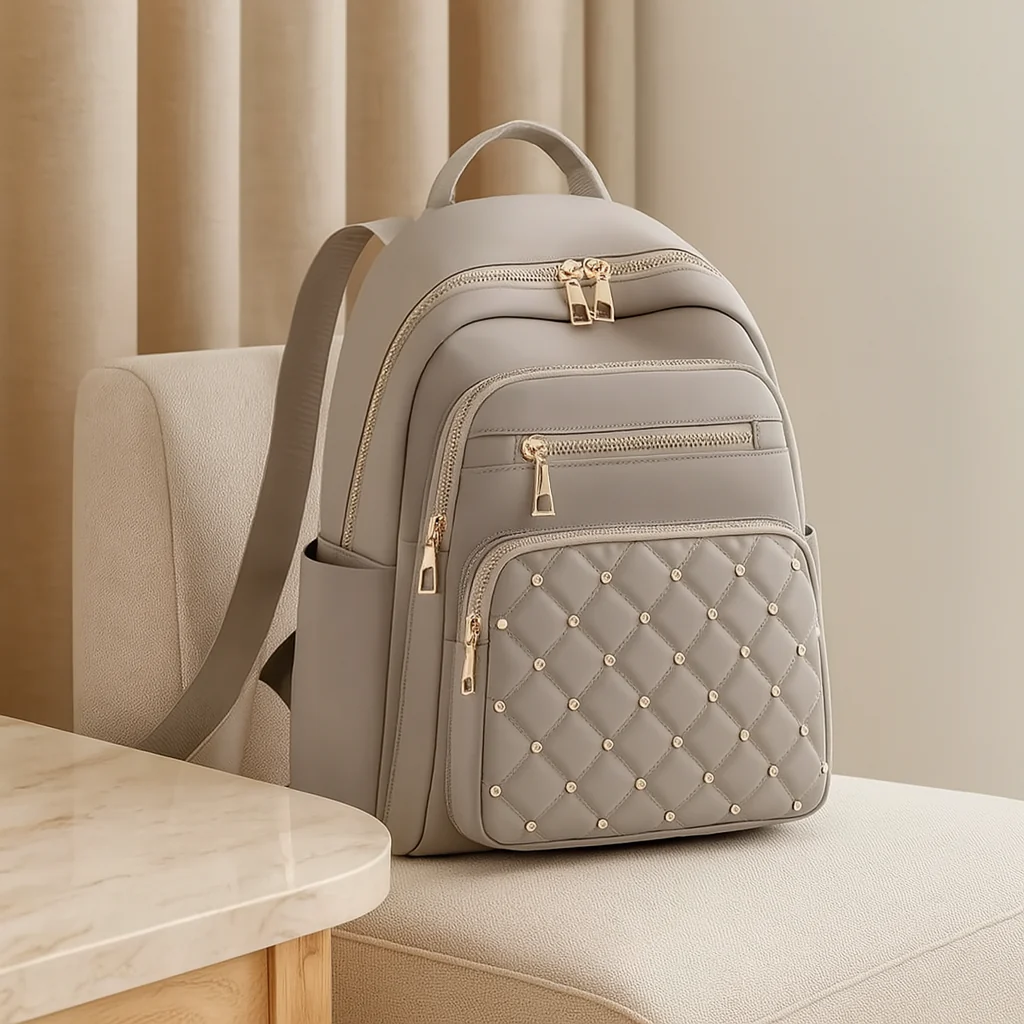 Rucksack im lässigen Stil mit großem Fassungsvermögen – leicht und robust mit verstellbarem Riemen und mehreren Taschen - Image 6
