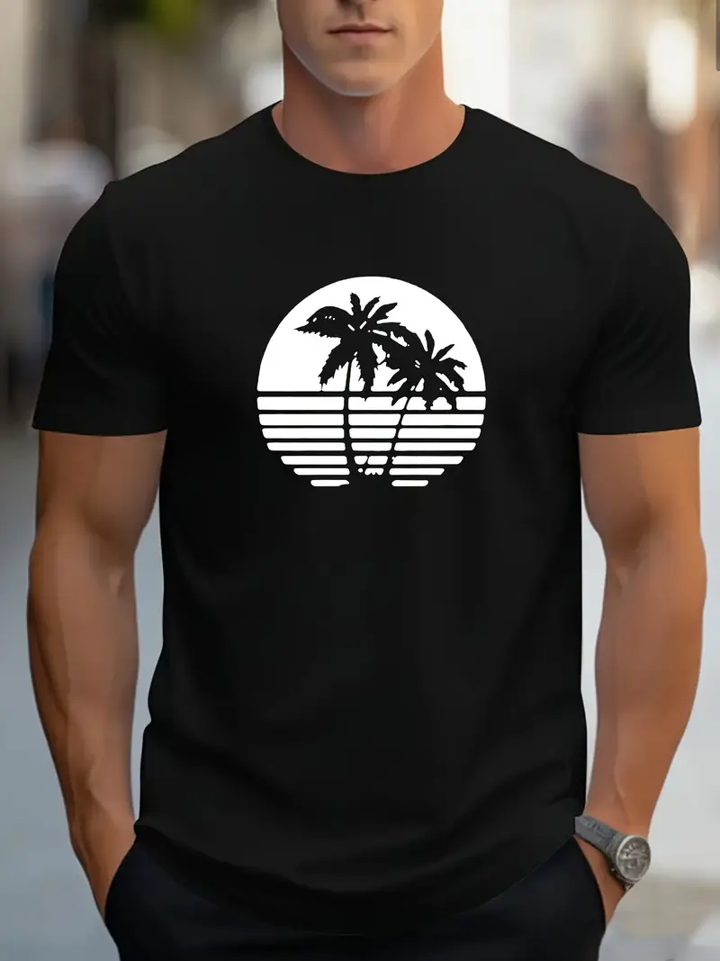 Rui- Herren Casual Rundhals Shirt - Image 4