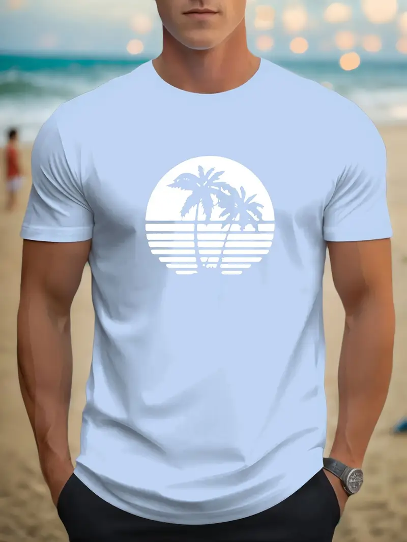 Rui- Herren Casual Rundhals Shirt - Image 5