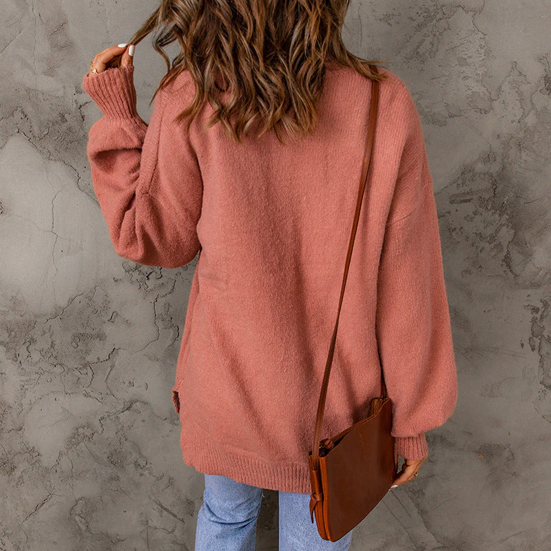 RUNDHALS LANGARM LOCKERE SWEATER | BEQUEME MODERNE FREIZEITMODE - Image 3