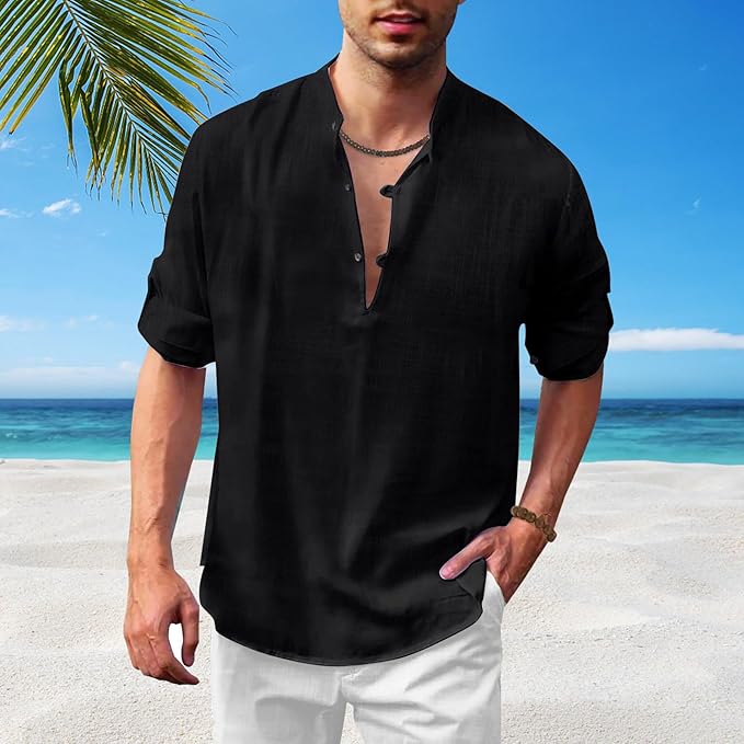 Rupert- Lässig Blend Henley Hemd für Herren - Image 2