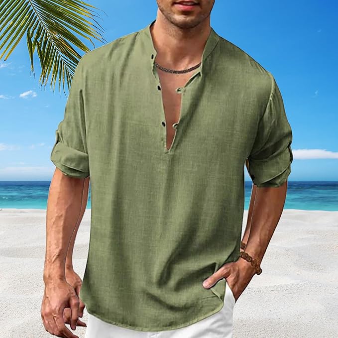 Rupert- Lässig Blend Henley Hemd für Herren - Image 4
