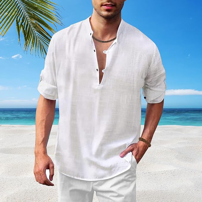 Rupert- Lässig Blend Henley Hemd für Herren - Image 5