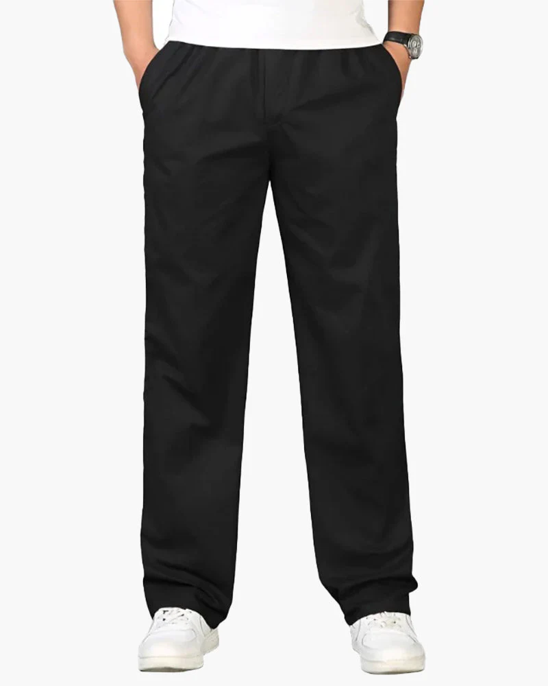 Ryan | Geradem Schnitt Freizeit Baumwolle-Hose mit Elastikbund - Image 4