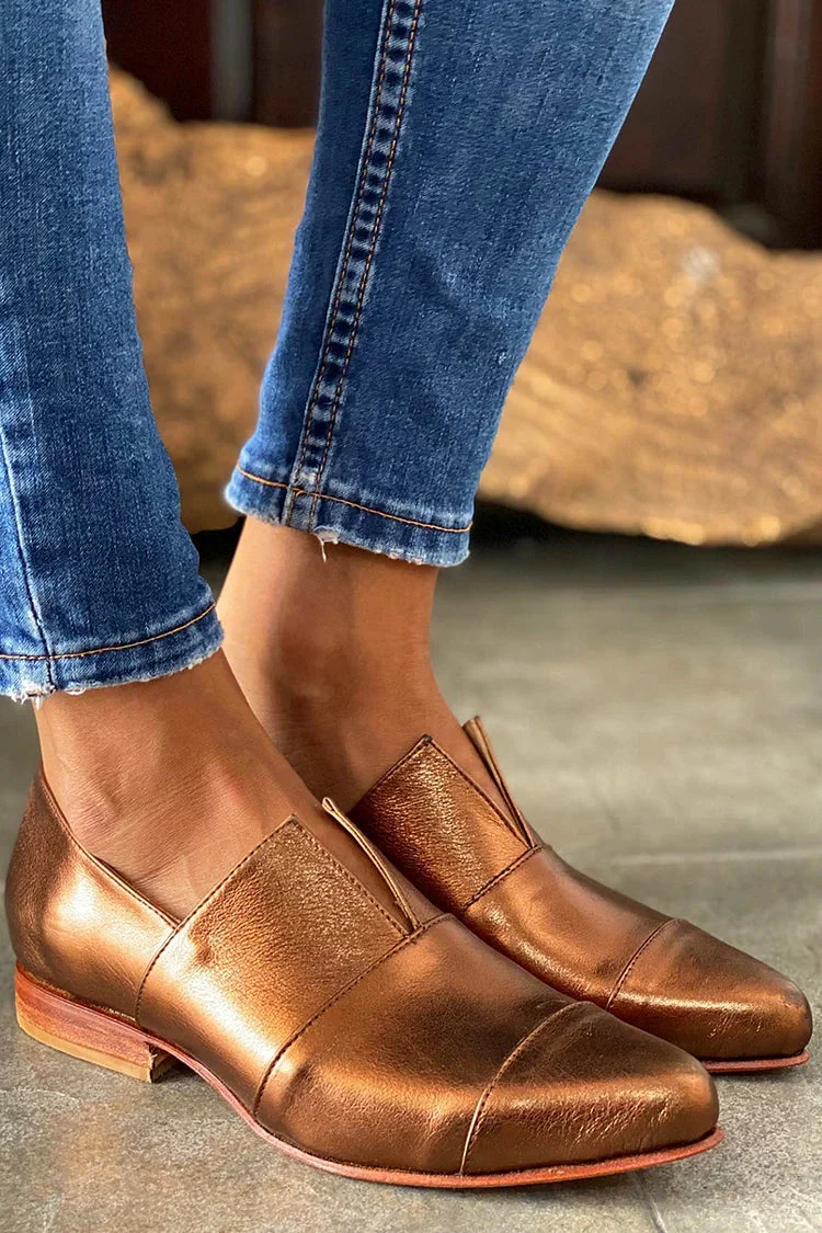Słonika - Stylische Loafers mit verlängertem Zehenbereich und V-förmigem Schnitt - Image 2