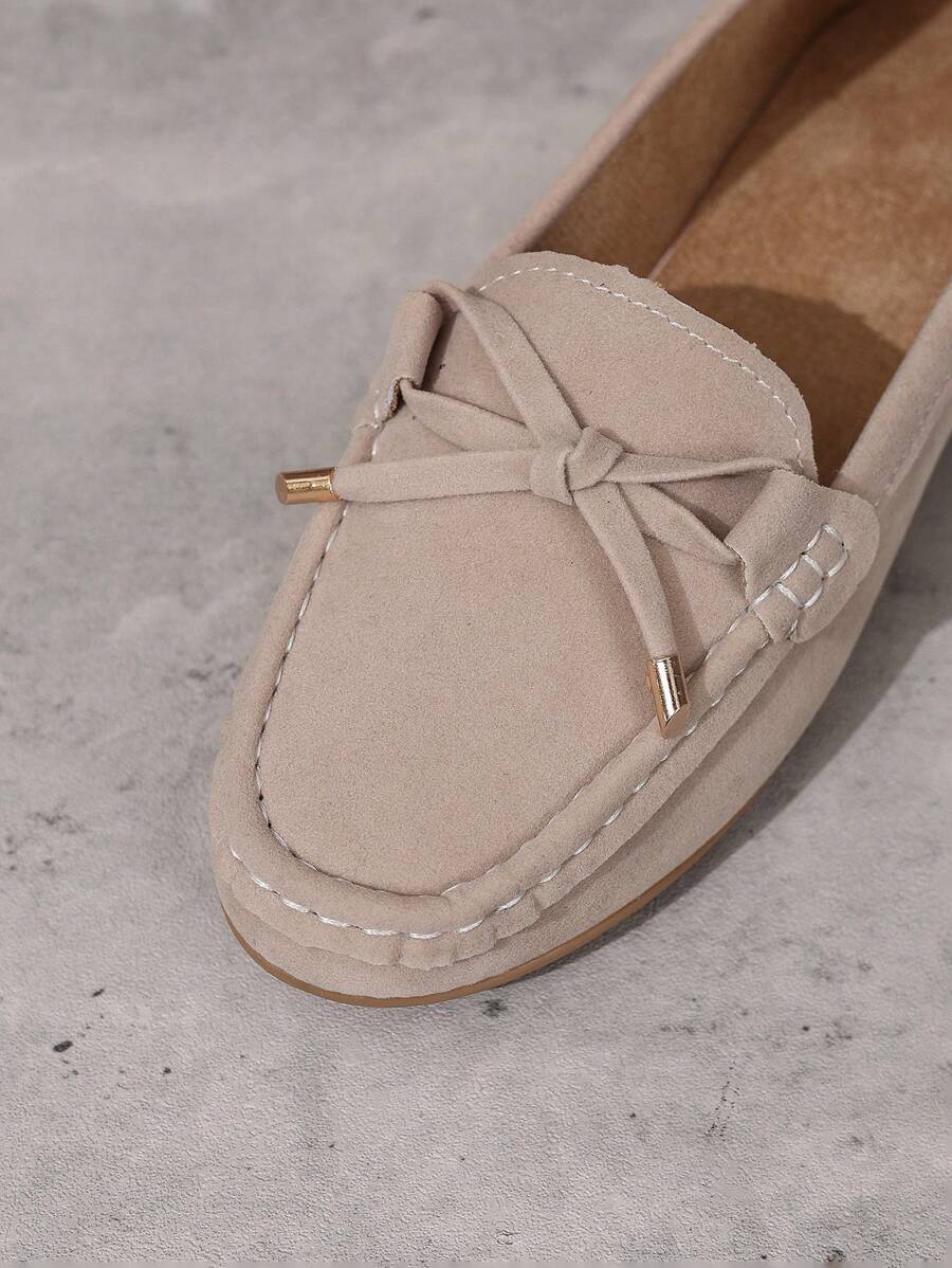 Sabine – Damen Loafer Mit Schleife Veloursleder Flach Komfort - Image 2