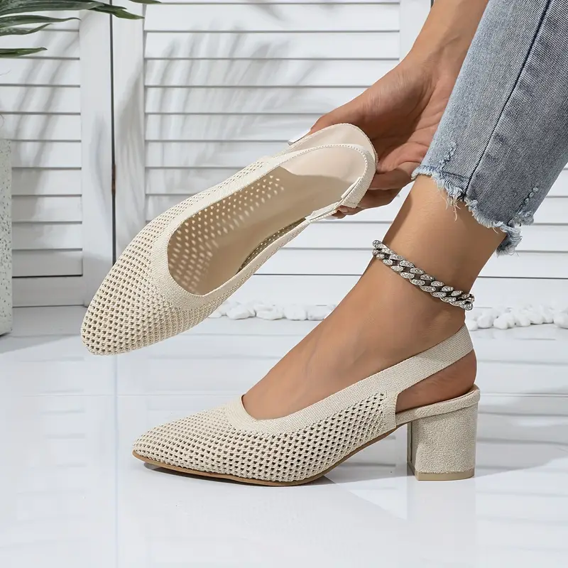 Sabrina -  Atmungsaktive hochhackige Pantoffeln Sandalen Frauenschuhe - Image 2