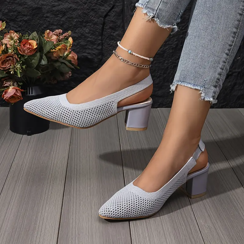 Sabrina -  Atmungsaktive hochhackige Pantoffeln Sandalen Frauenschuhe - Image 3