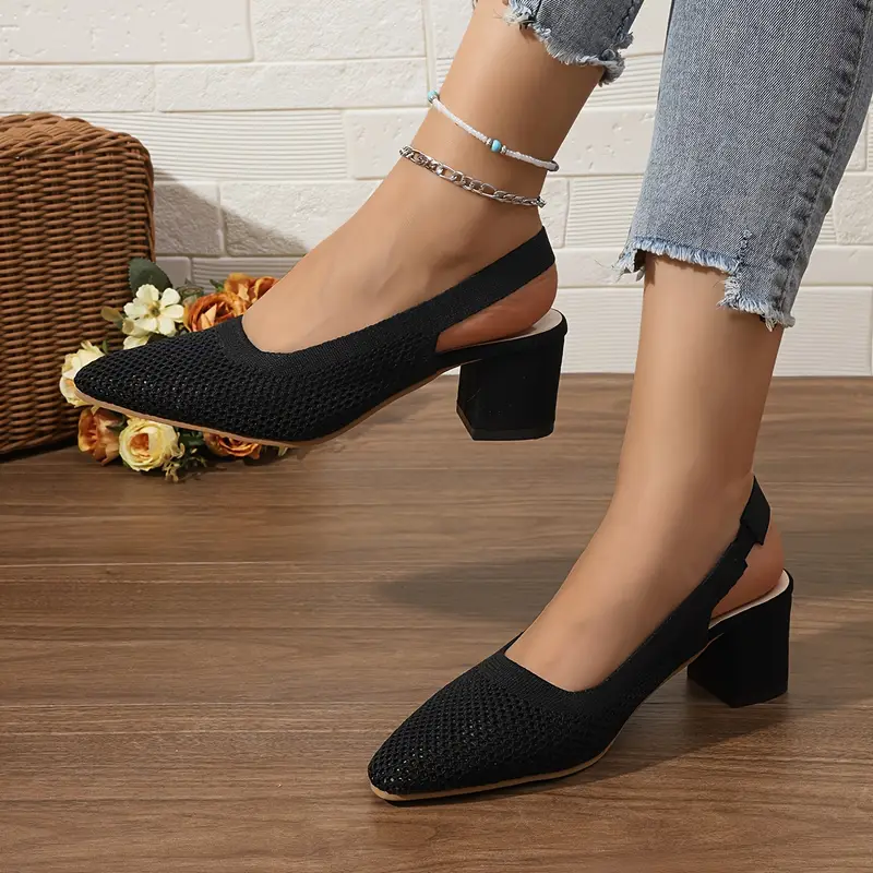 Sabrina -  Atmungsaktive hochhackige Pantoffeln Sandalen Frauenschuhe - Image 4