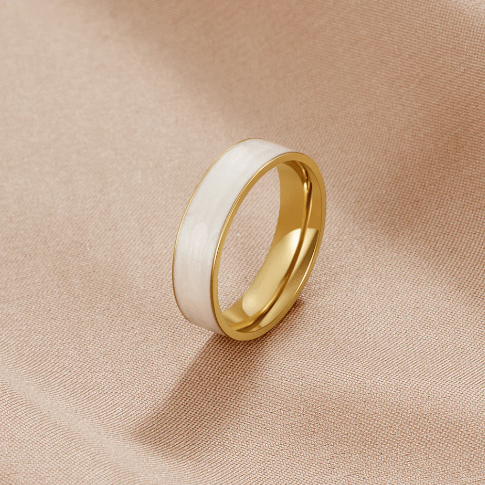 Sahara Weißer Bandring