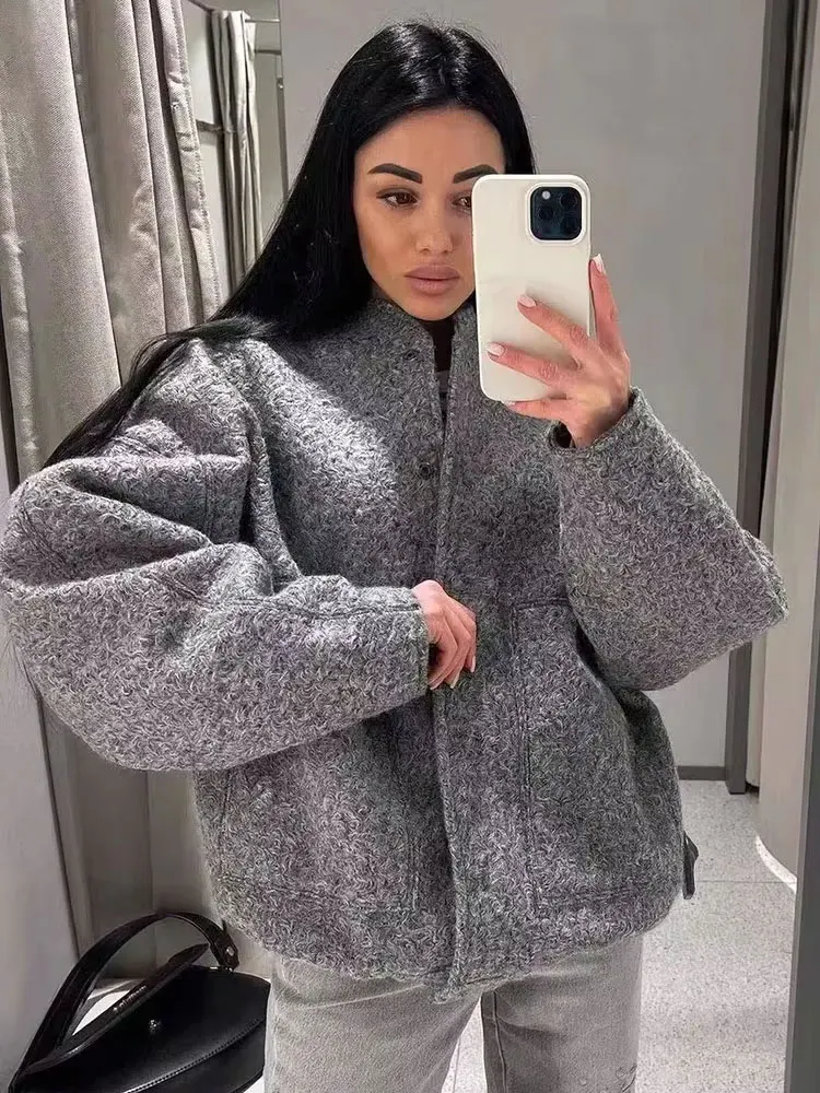 Saira | Oversized Bomberjacke Mit Taschen - Image 2