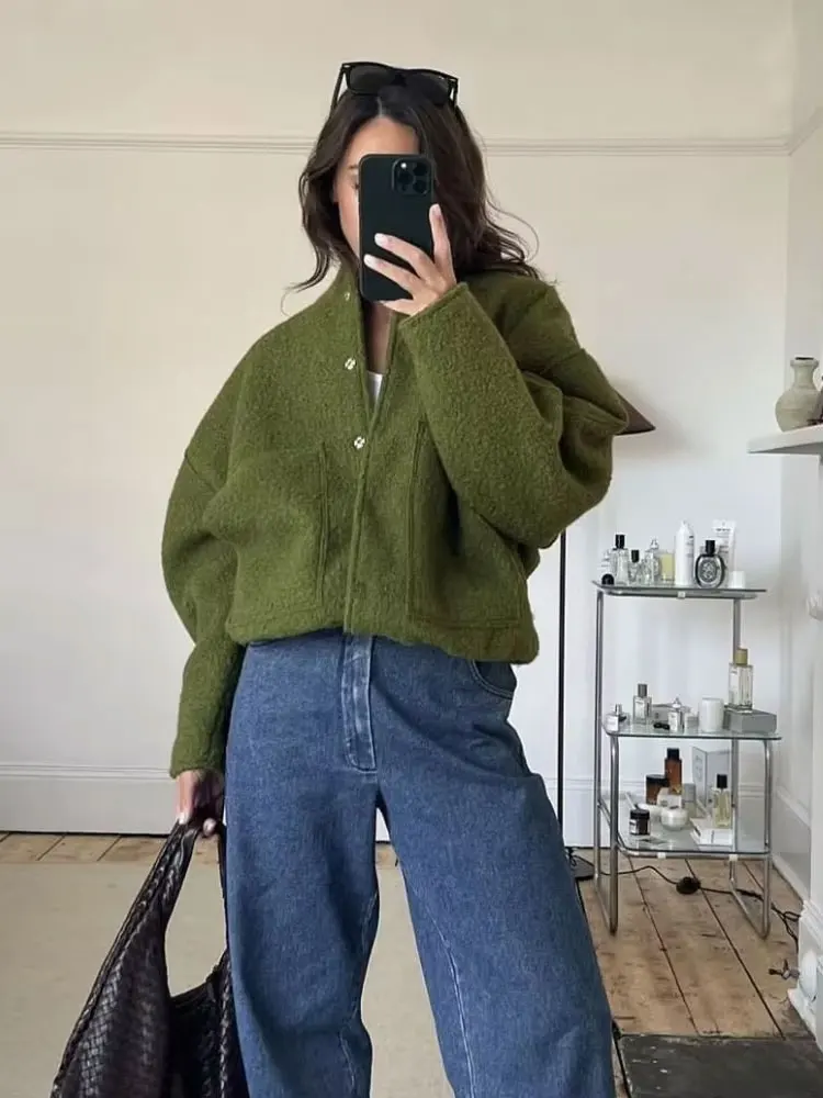 Saira | Oversized Bomberjacke Mit Taschen - Image 3