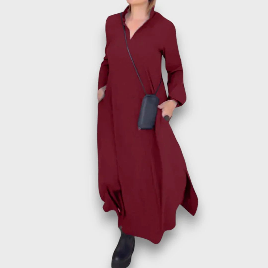 Samira – Maxikleid mit V-Ausschnitt - Image 2