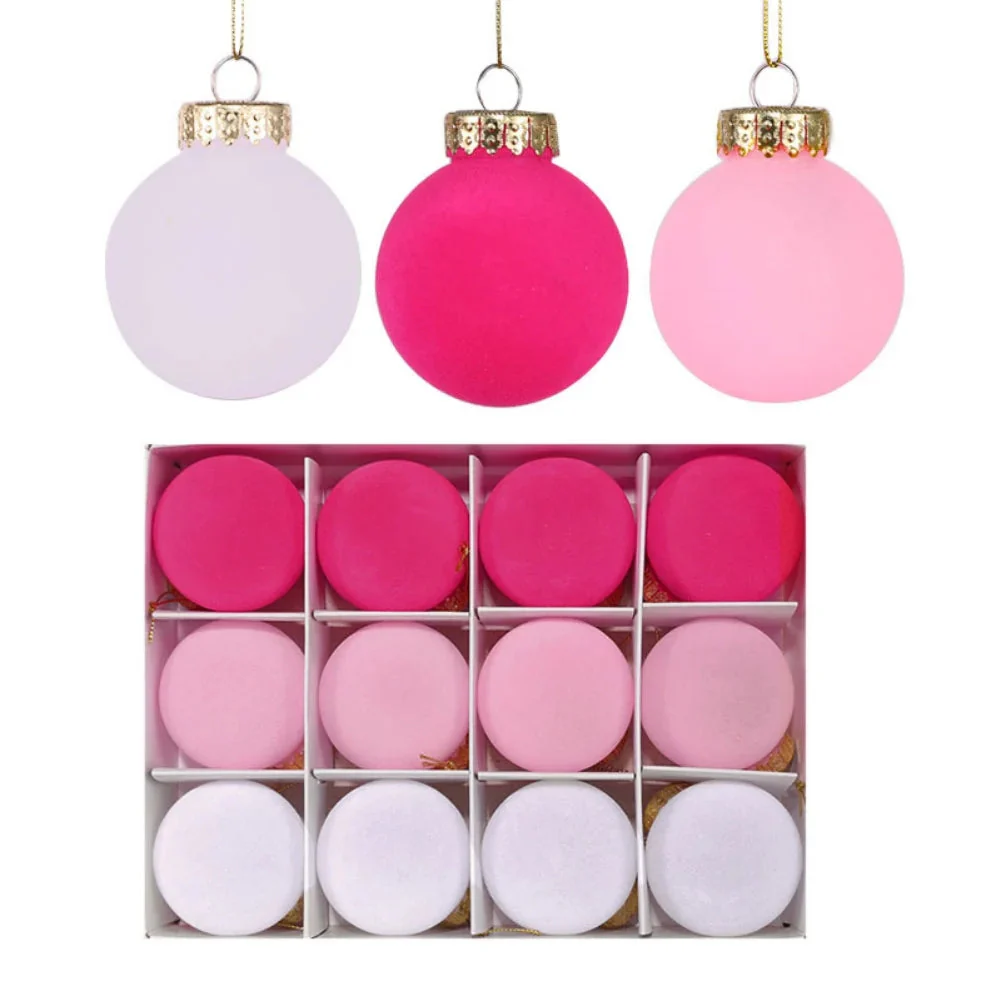 Samtornamente | Beflockte Weihnachtskugeln für elegante Dekoration - Image 4