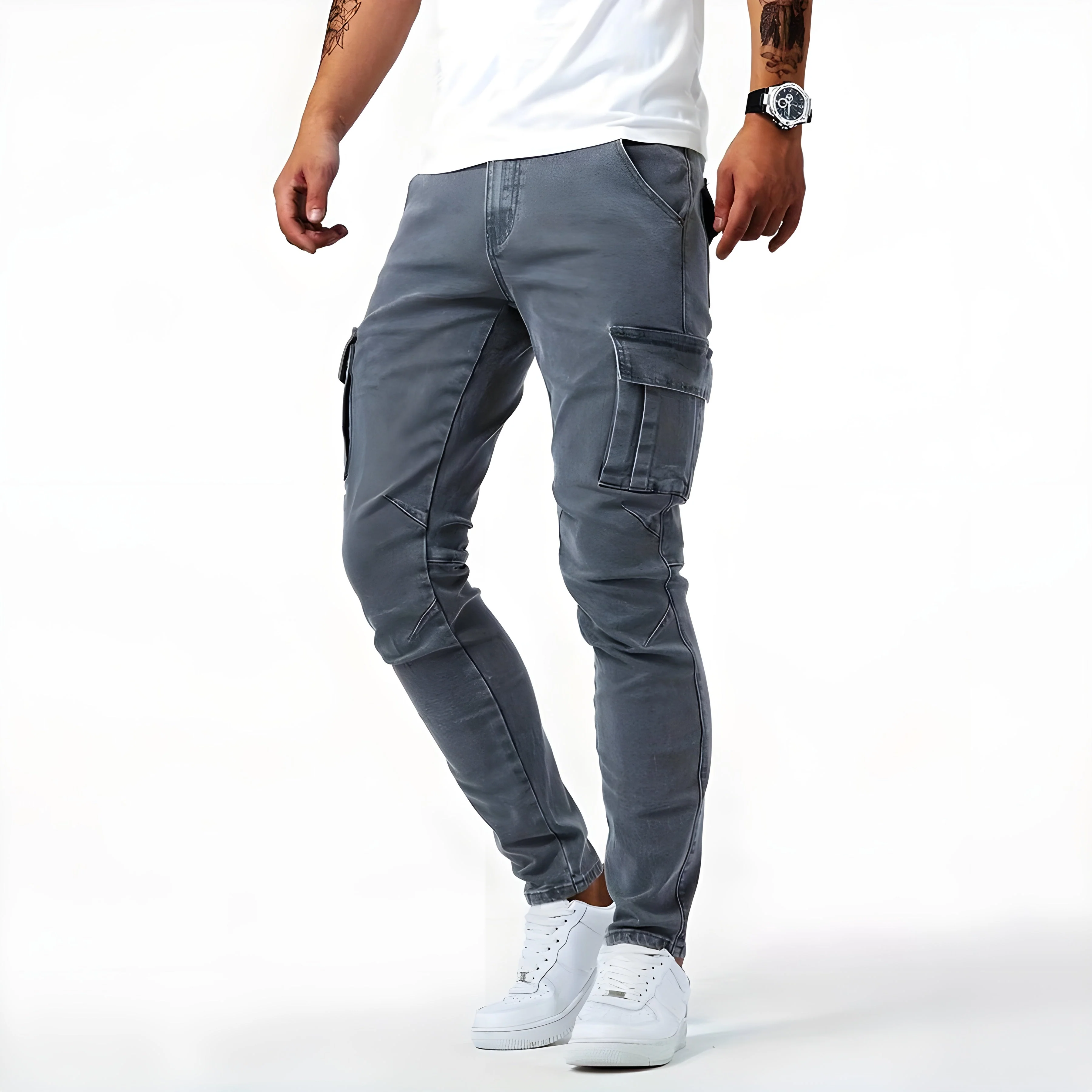 Samuel™ | Stretch Denim Cargo-Hose - Image 6