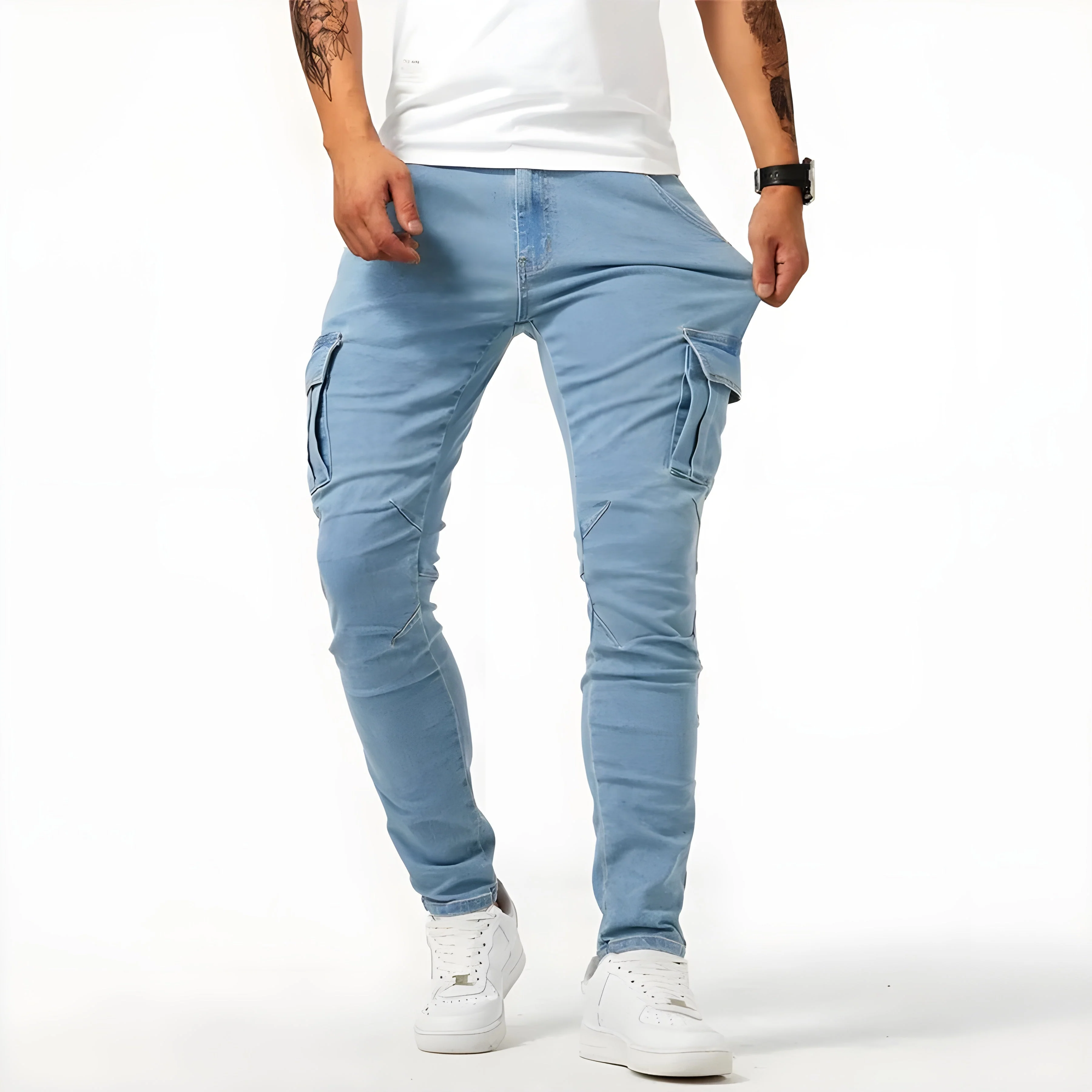 Samuel™ | Stretch Denim Cargo-Hose - Image 7