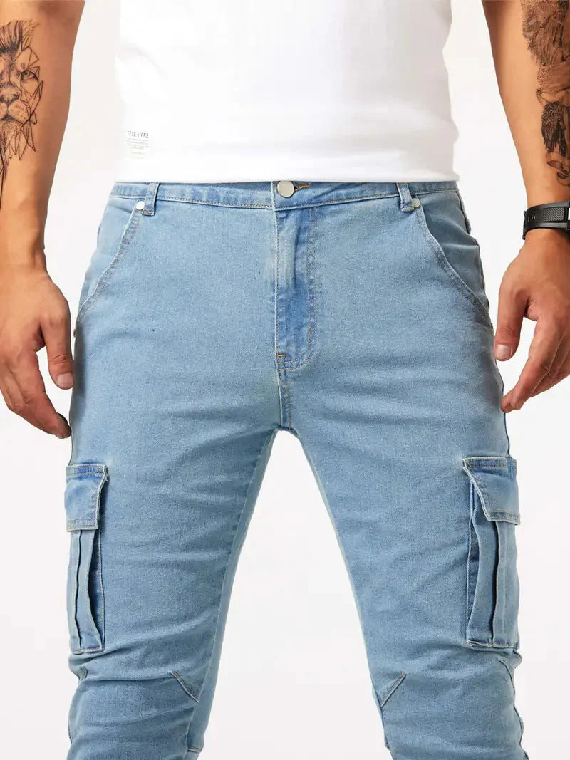 Samuel | Stretch-Denim Cargohose - Image 2