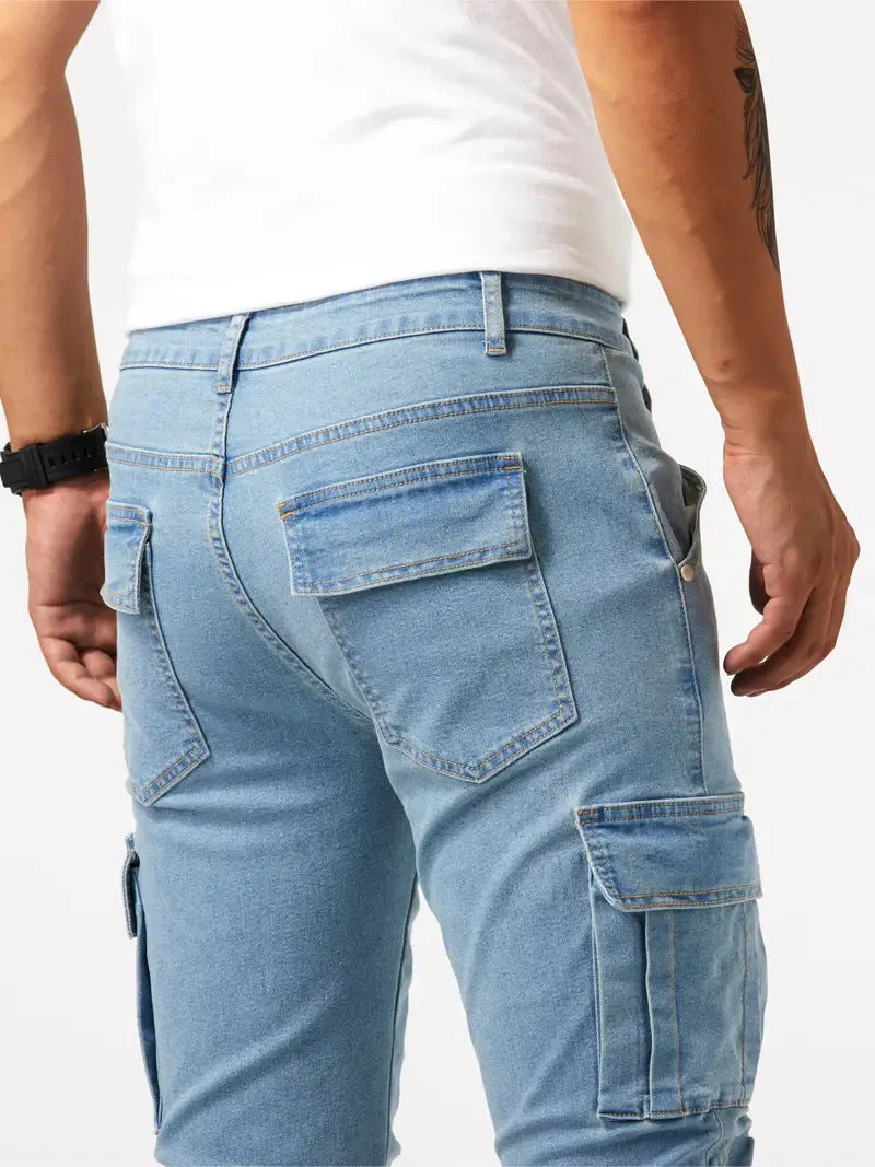 Samuel | Stretch-Denim Cargohose - Image 4