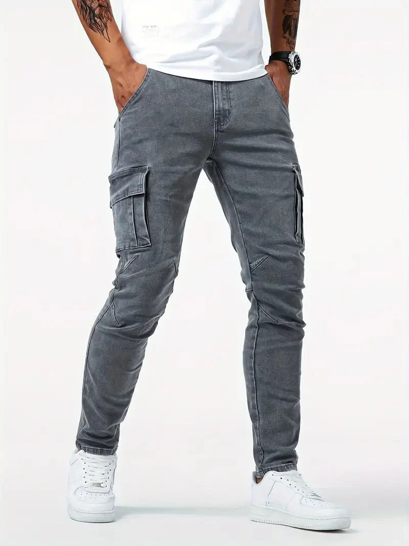 Samuel | Stretch-Denim Cargohose - Image 5