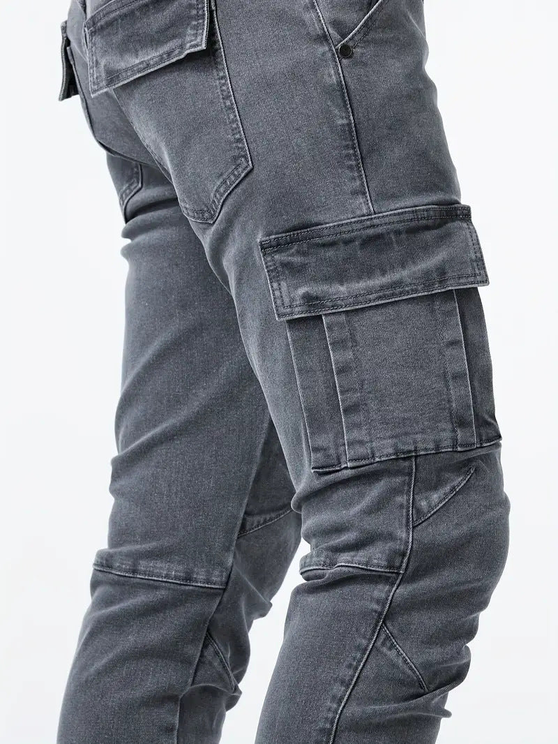 Samuel | Stretch-Denim Cargohose - Image 7