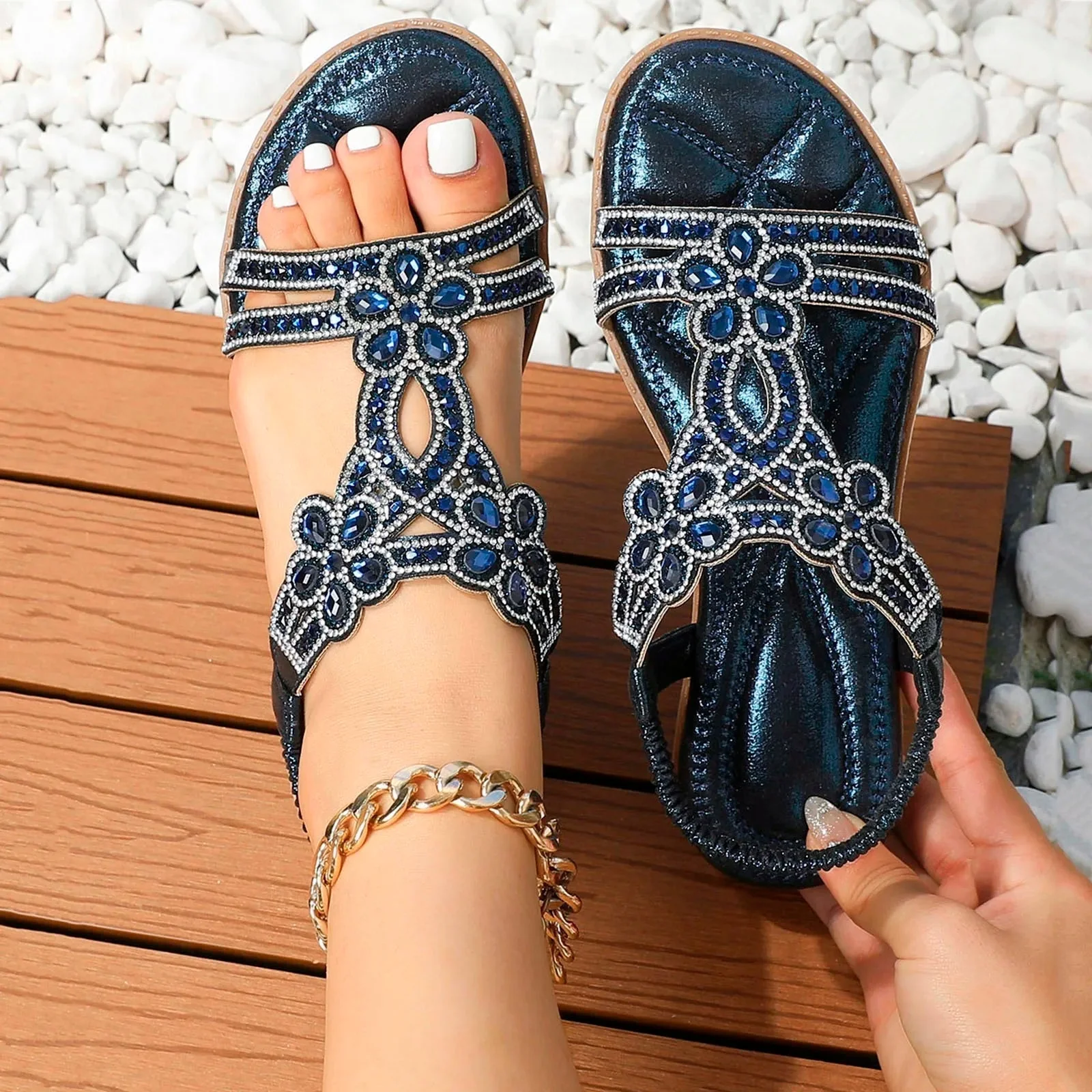 Sandalen Damen mit Orthopädischer Unterstützung – Bequeme Sommerschuhe im Boho-Stil für Ideal für Freizeitausflüge - Image 6