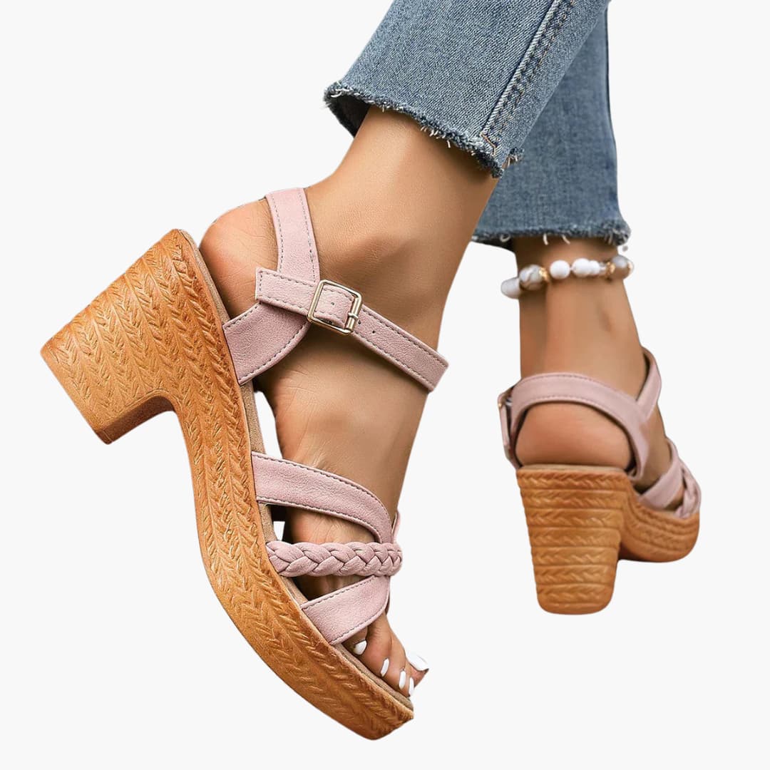 Sandalen Damen - Orthopädische Keilsandalen mit Fußbett - Image 11