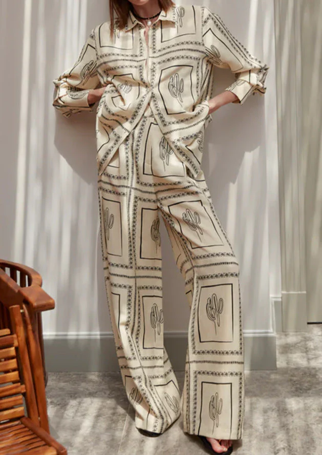 Sara- Damen Set aus lässiger Bluse und Hosen - Image 4