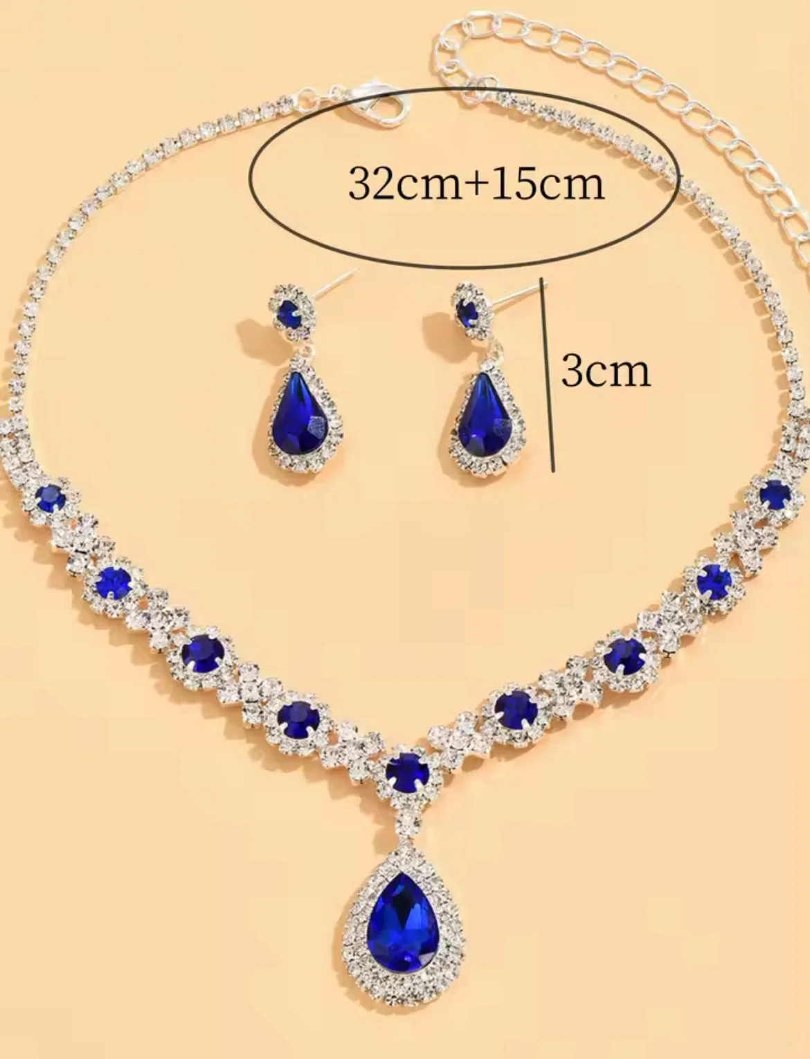 Sariyn – Elegantes Schmuck-Set in Tropfenform - Image 2