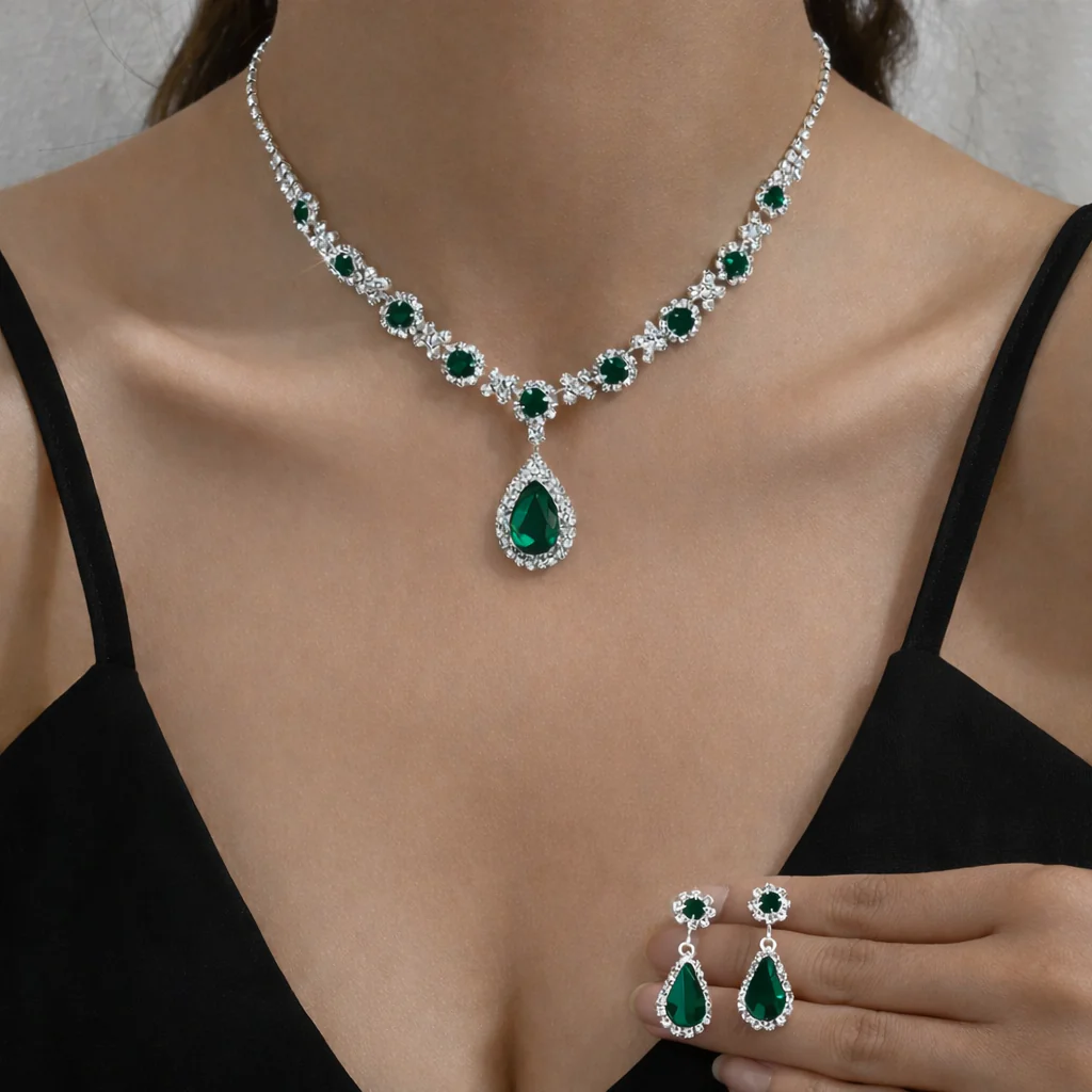 Sariyn – Elegantes Schmuck-Set in Tropfenform - Image 3