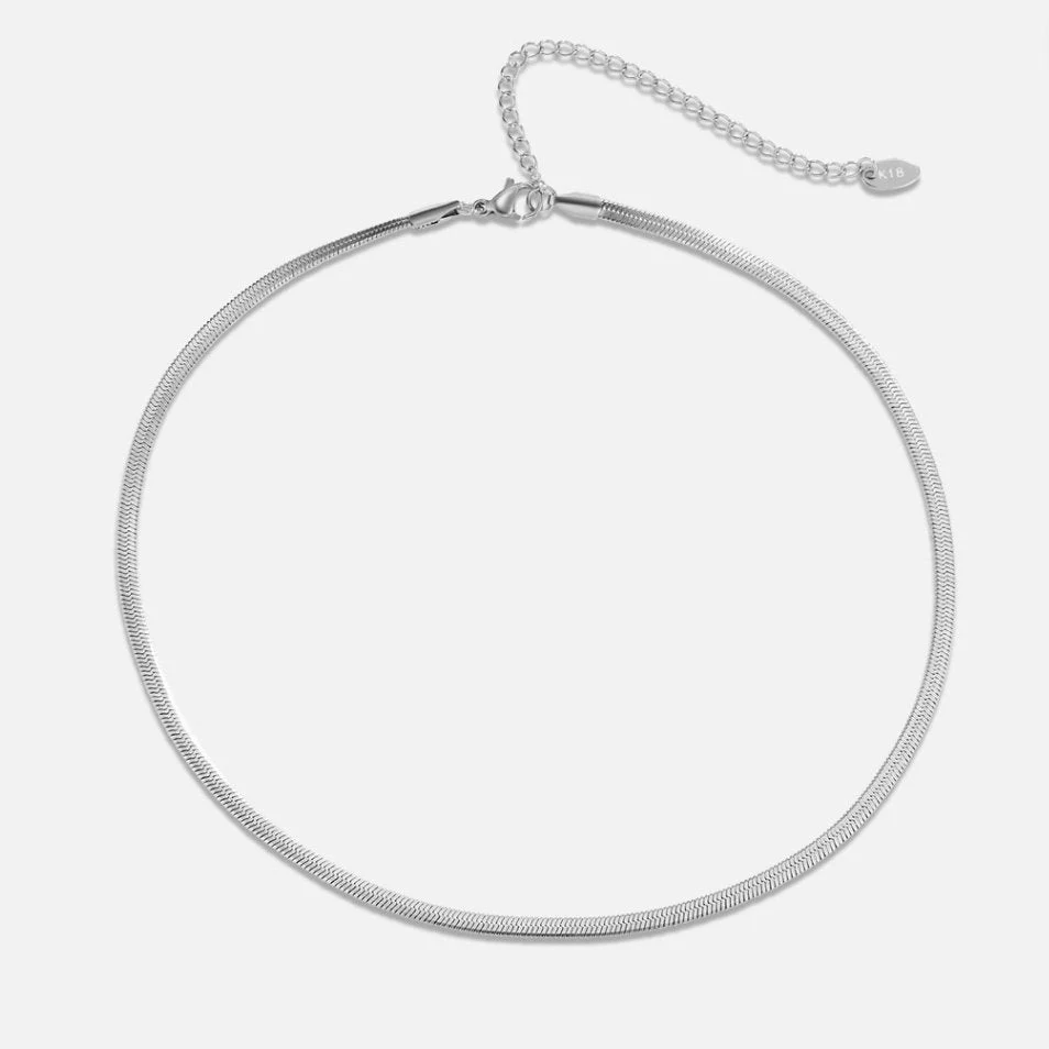 Sarya Schlangenkette Silber Halskette - Image 3