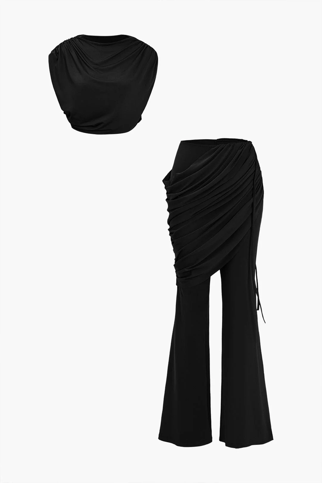 Sasha | Elegantes Zweiteiler-Set mit drapierten Details - Image 12