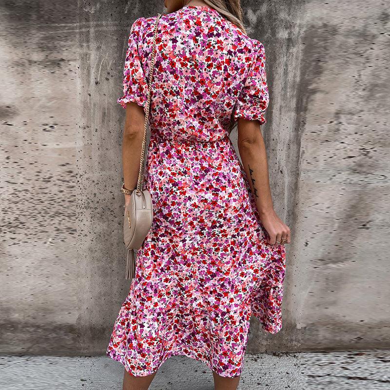 Sasha – Kleid mit Puffärmeln und Blumenmuster - Image 2