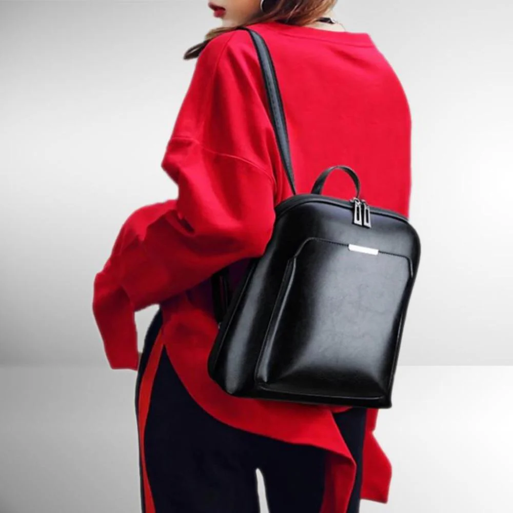 Saskia - Klassischer Doppelreißverschluss-Rucksack - Image 2