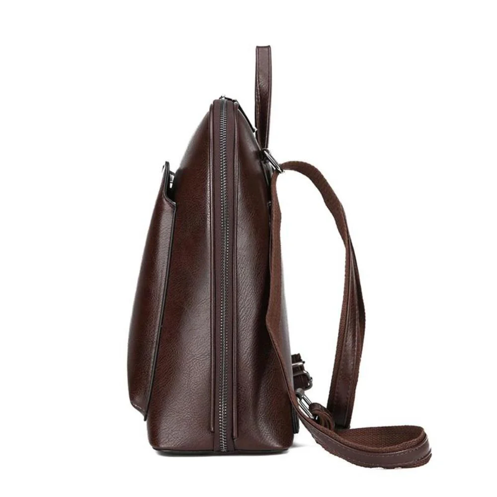 Saskia - Klassischer Doppelreißverschluss-Rucksack - Image 4