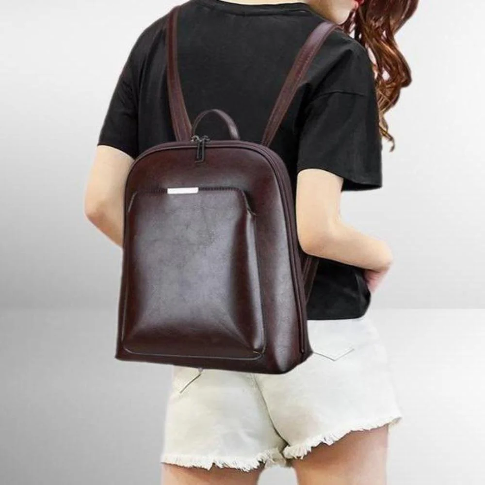 Saskia - Klassischer Doppelreißverschluss-Rucksack - Image 7