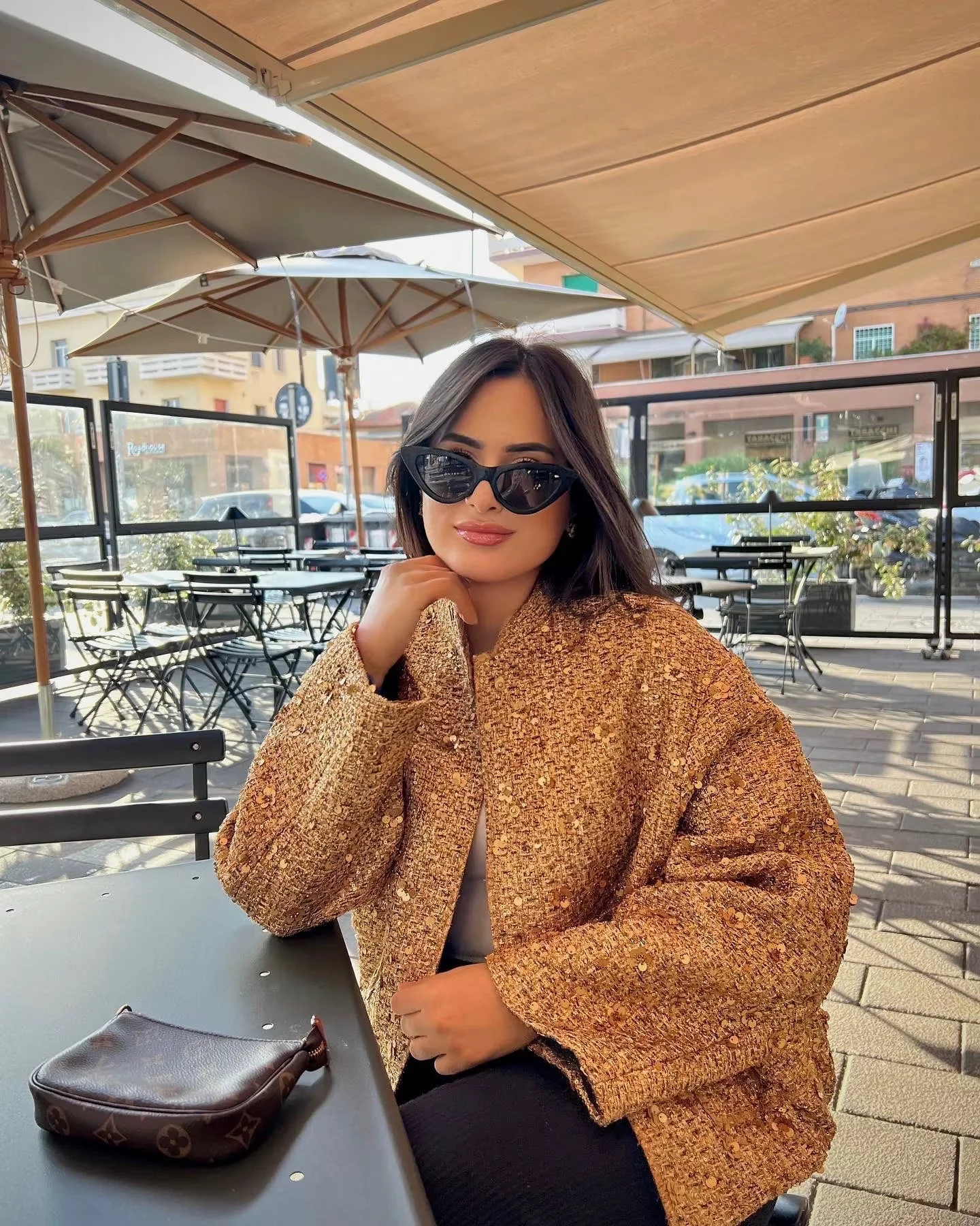 Saskia | Oversize Paillettenjacke - Image 2