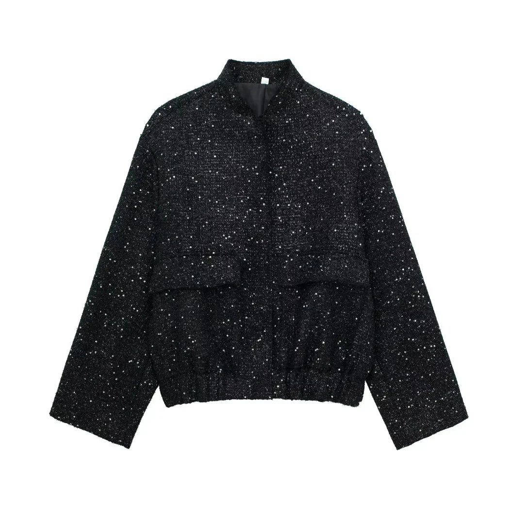 Saskia | Oversize Paillettenjacke - Image 7
