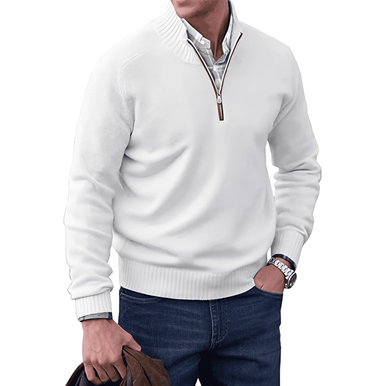 Saven - Half-Zip-Pullover mit weicher Haptik - Image 10